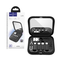 Hoco 4 in 1 Assembled Box U114 60W 3A with Conectors Black  Hoco 4 in 1 Assembled Box U114 60W 3A with Conectors Black